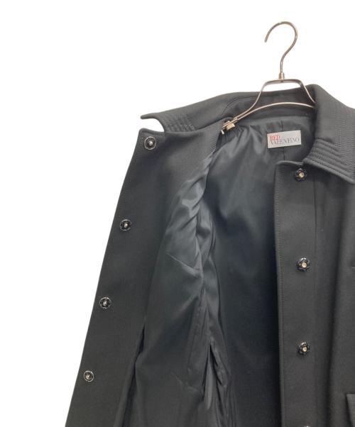 RED VALENTINO（レッドヴァレンティノ）RED VALENTINO (レッドヴァレンティノ) 比翼コート ブラック サイズ:40の古着・服飾アイテム