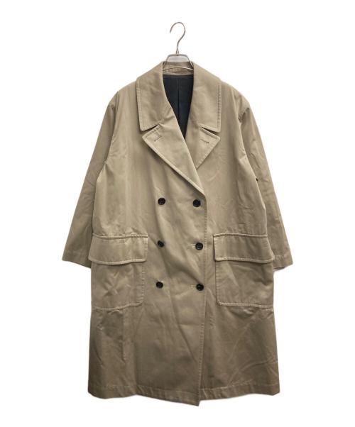 MARGARET HOWELL（マーガレットハウエル）MARGARET HOWELL (マーガレットハウエル) 24AW COTTON TWILL ダブルブレストコート ベージュ サイズ:2の古着・服飾アイテム