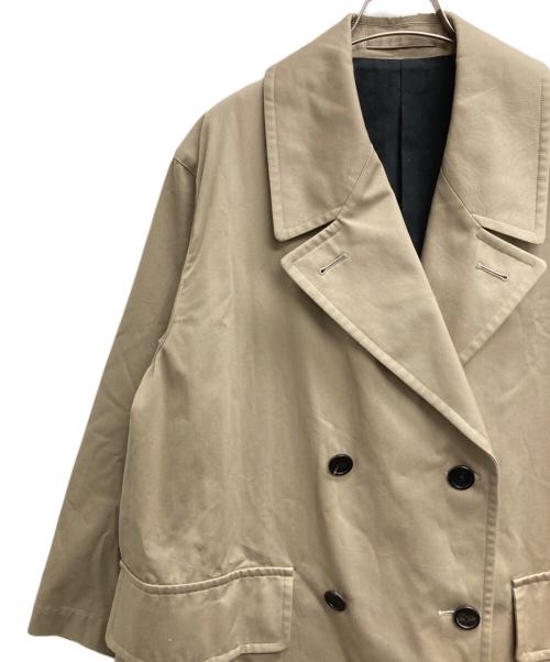 MARGARET HOWELL（マーガレットハウエル）MARGARET HOWELL (マーガレットハウエル) 24AW COTTON TWILL ダブルブレストコート ベージュ サイズ:2の古着・服飾アイテム
