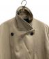 中古・古着 MARGARET HOWELL (マーガレットハウエル) 24AW COTTON TWILL ダブルブレストコート ベージュ サイズ:2：23000円