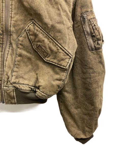 LAGUA GEM（ラグアジェム）LAGUA GEM (ラグアジェム) BIG POCKET COTTON MA-1（ビッグ　ポケット　コットン　エムエーワン） ブラウン サイズ:FREEの古着・服飾アイテム