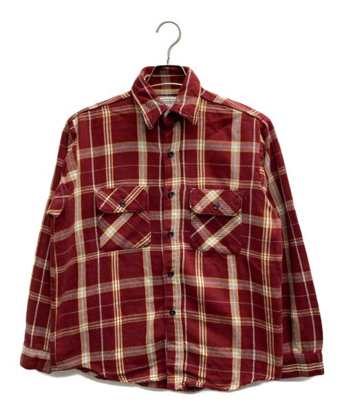 FIVE BROTHER（ファイブブラザー）FIVE BROTHER (ファイブブラザー) 70's-80's チェックシャツ レッド サイズ:Mの古着・服飾アイテム