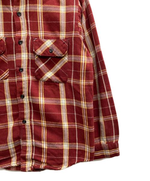 FIVE BROTHER（ファイブブラザー）FIVE BROTHER (ファイブブラザー) 70's-80's チェックシャツ レッド サイズ:Mの古着・服飾アイテム