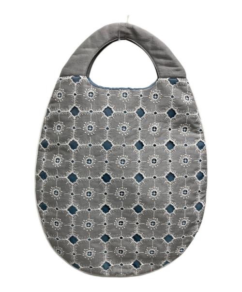 mina perhonen（ミナ ペルホネン）mina perhonen (ミナ ペルホネン) anemone エッグバッグ グレーの古着・服飾アイテム