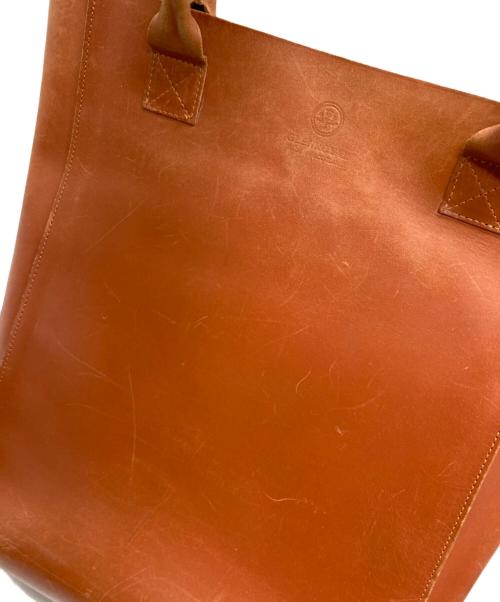 GLENROYAL（グレンロイヤル）GLENROYAL (グレンロイヤル) レザートートバッグ ブラウンの古着・服飾アイテム