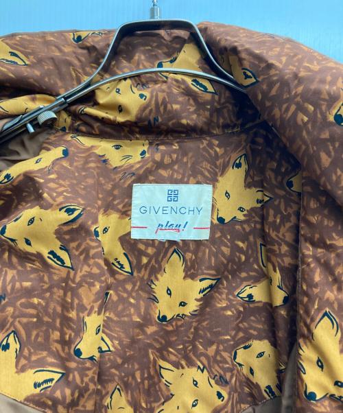 GIVENCHY PLAY（ジバンシィ プレイ）GIVENCHY play (ジバンシィ プレイ) キツネダウンコート ブラウン サイズ:Mの古着・服飾アイテム