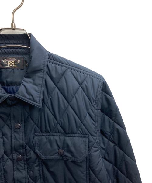 RRL（ダブルアールエル）RRL (ダブルアールエル) キルテッドオーバーシャツ ネイビー サイズ:Mの古着・服飾アイテム