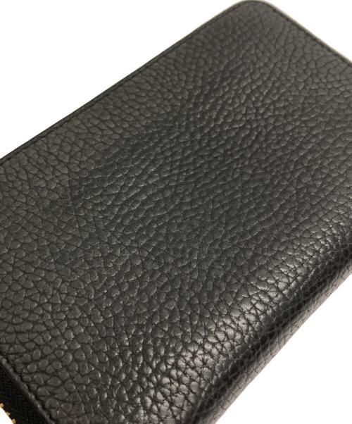 ANYA HINDMARCH（アニヤ・ハインドマーチ）ANYA HINDMARCH (アニヤ・ハインドマーチ) コンパクトウォレット ブラックの古着・服飾アイテム