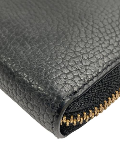 ANYA HINDMARCH（アニヤ・ハインドマーチ）ANYA HINDMARCH (アニヤ・ハインドマーチ) コンパクトウォレット ブラックの古着・服飾アイテム