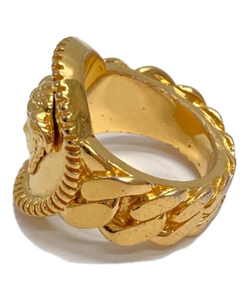 VERSACE（ヴェルサーチェ）VERSACE (ヴェルサーチェ) メドゥーサ チェーン リング シルバーカラー×ゴールドカラー サイズ:記載なしの古着・服飾アイテム