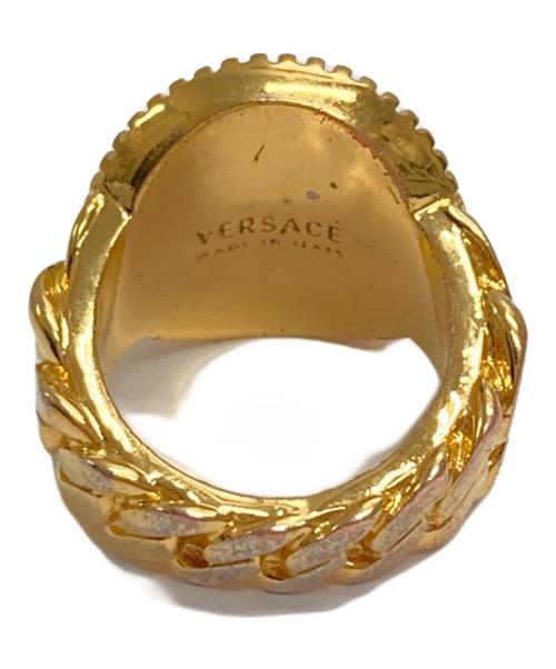 VERSACE（ヴェルサーチェ）VERSACE (ヴェルサーチェ) メドゥーサ チェーン リング シルバーカラー×ゴールドカラー サイズ:記載なしの古着・服飾アイテム