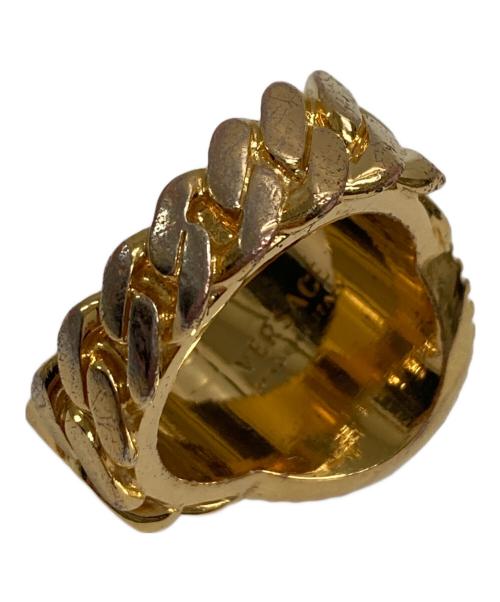 VERSACE（ヴェルサーチェ）VERSACE (ヴェルサーチェ) メドゥーサ チェーン リング シルバーカラー×ゴールドカラー サイズ:記載なしの古着・服飾アイテム