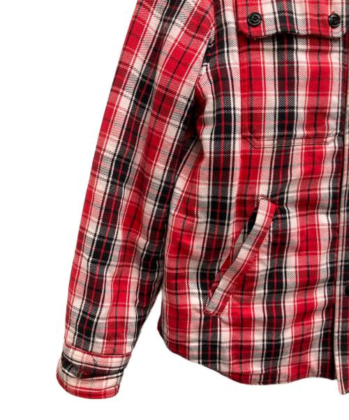 DIESEL（ディーゼル）DIESEL (ディーゼル) 中綿リバーシブルシャツジャケット レッド サイズ:Mの古着・服飾アイテム