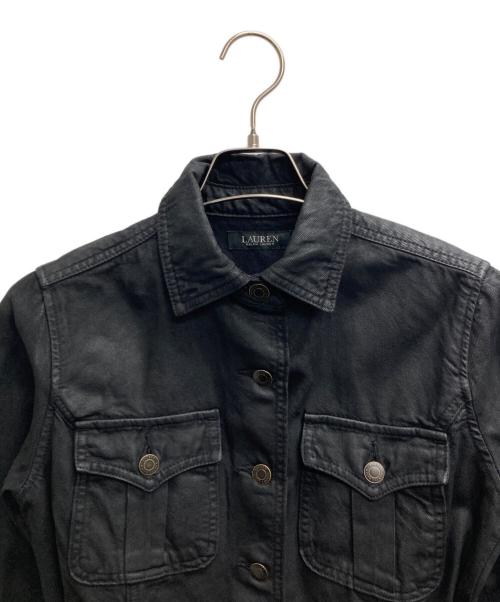LAUREN RALPH LAUREN（ローレンラルフローレン）LAUREN RALPH LAUREN (ローレンラルフローレン) デニムジャケット ブラック サイズ:2の古着・服飾アイテム