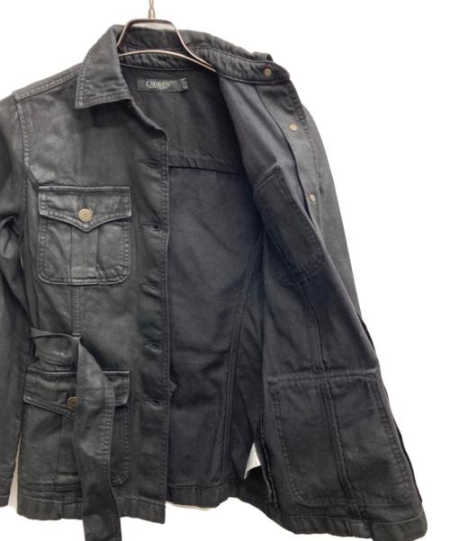LAUREN RALPH LAUREN（ローレンラルフローレン）LAUREN RALPH LAUREN (ローレンラルフローレン) デニムジャケット ブラック サイズ:2の古着・服飾アイテム