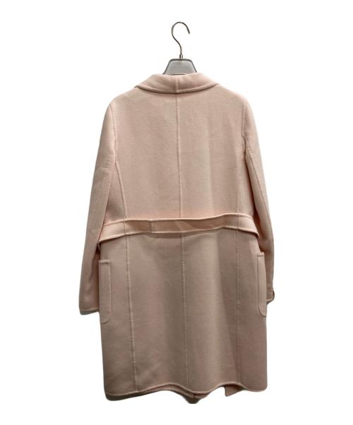 MaxMara（マックスマーラ）MaxMara (マックスマーラ) ウールガウンコート ピンク サイズ:42の古着・服飾アイテム