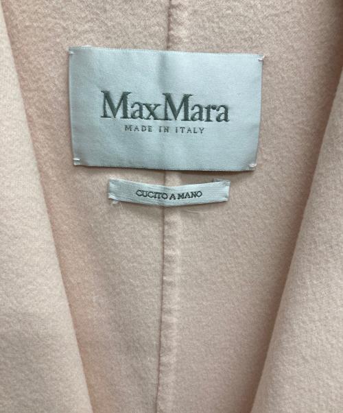 MaxMara（マックスマーラ）MaxMara (マックスマーラ) ウールガウンコート ピンク サイズ:42の古着・服飾アイテム