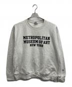 Championチャンピオン）の古着「METROPOLITAN MUSEUM OF ART   REVERSE WEAVEスウェット（メトロポリタン　ミュージアム　オブ　アート　リバース　ウィーブ）」｜グレー