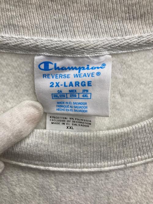 Champion（チャンピオン）Champion (チャンピオン) METROPOLITAN MUSEUM OF ART   REVERSE WEAVEスウェット（メトロポリタン　ミュージアム　オブ　アート　リバース　ウィーブ） グレー サイズ:2XLの古着・服飾アイテム