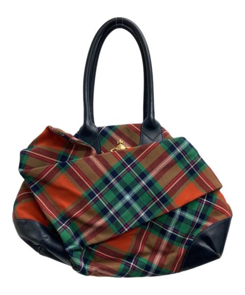 Vivienne Westwood（ヴィヴィアンウエストウッド）Vivienne Westwood (ヴィヴィアンウエストウッド) 変形ヤスミンバッグ レッドの古着・服飾アイテム