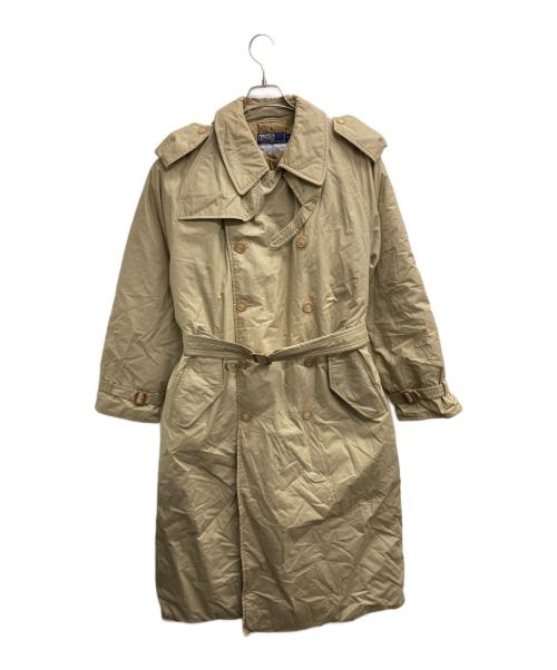 POLO RALPH LAUREN（ポロ・ラルフローレン）POLO RALPH LAUREN (ポロ・ラルフローレン) 一枚袖ダウントレンチコート ベージュ サイズ:Mの古着・服飾アイテム
