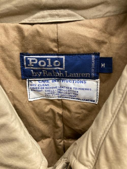 POLO RALPH LAUREN（ポロ・ラルフローレン）POLO RALPH LAUREN (ポロ・ラルフローレン) 一枚袖ダウントレンチコート ベージュ サイズ:Mの古着・服飾アイテム
