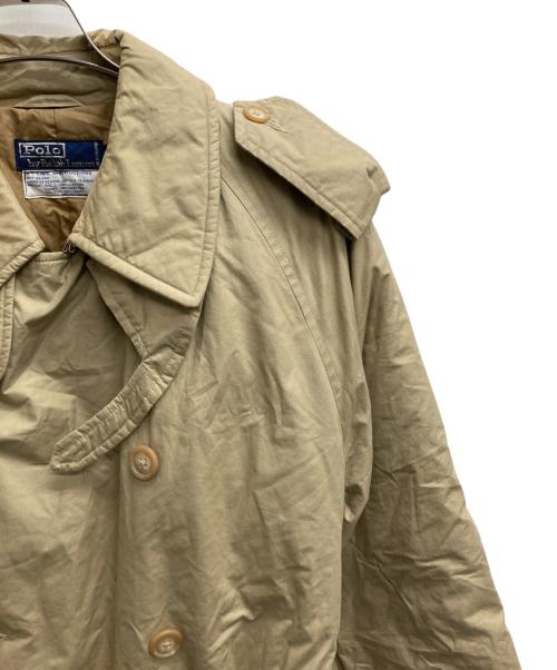 POLO RALPH LAUREN（ポロ・ラルフローレン）POLO RALPH LAUREN (ポロ・ラルフローレン) 一枚袖ダウントレンチコート ベージュ サイズ:Mの古着・服飾アイテム