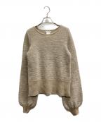 Chloeクロエ）の古着「パフスリーブニット」｜ベージュ