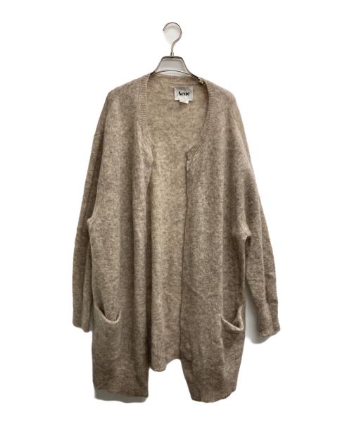 Acne（アクネ）Acne (アクネ) モヘヤ混ロングカーディガン ベージュ サイズ:Sの古着・服飾アイテム