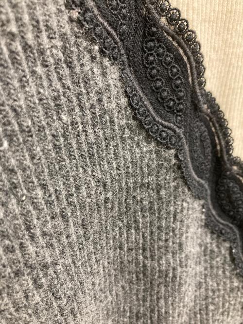 STELLA McCARTNEY（ステラマッカートニー）STELLA McCARTNEY (ステラマッカートニー) 切替ニット グレー×アイボリー サイズ:42の古着・服飾アイテム