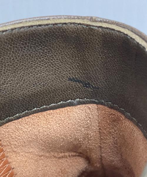 CELINE（セリーヌ）CELINE (セリーヌ) チャンキーヒールアンクルブーツ カーキ サイズ:38の古着・服飾アイテム