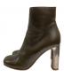 CELINE (セリーヌ) チャンキーヒールアンクルブーツ カーキ サイズ:38：11000円