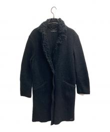 DIESEL（ディーゼル）の古着「縮絨ウールチェスターコート」｜ブラック