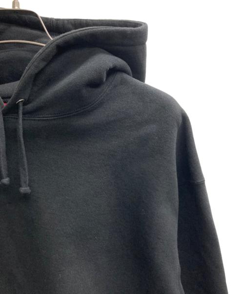 SUPREME（シュプリーム）Supreme (シュプリーム) Satin Applique Hooded Sweatshirt（サテン　アップリケ　フーデッド　スウェットシャツ） ブラック サイズ:Xlの古着・服飾アイテム