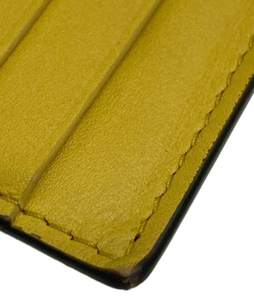 BOTTEGA VENETA（ボッテガベネタ）BOTTEGA VENETA (ボッテガベネタ) カードケース ブラック×イエローの古着・服飾アイテム