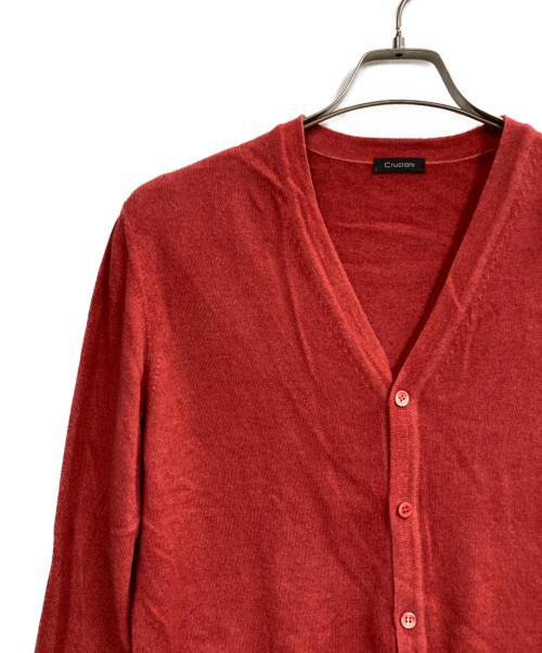 Cruciani（クルチアーニ）CRUCIANI (クルチアーニ) ニットカーディガン レッド サイズ:48の古着・服飾アイテム