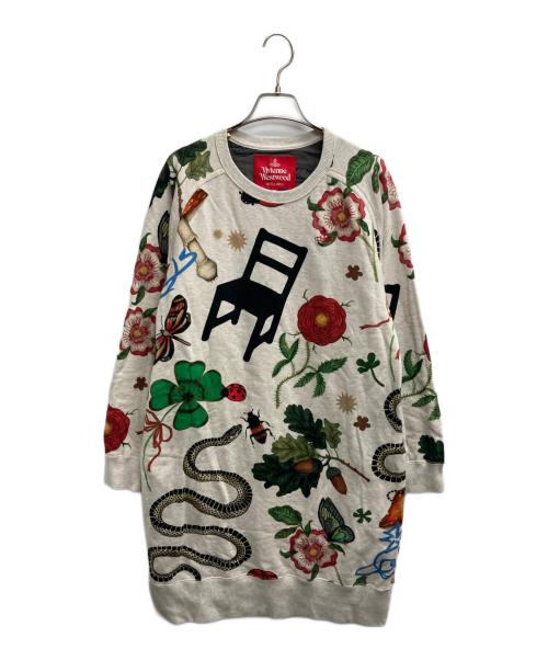 Vivienne Westwood（ヴィヴィアンウエストウッド）Vivienne Westwood (ヴィヴィアンウエストウッド) FW24 Long-Sleeved Dress（ロング　スリーブド　ドレス） ベージュ サイズ:00の古着・服飾アイテム