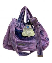 BEYOND THE VINES（ビヨンド ザ バインズ）の古着「Denim XS Dumpling Bag」｜パープル