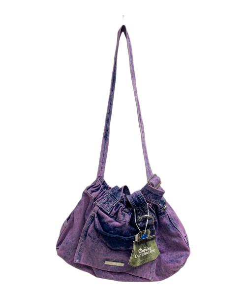 BEYOND THE VINES（ビヨンド ザ バインズ）beyond the vines (ビヨンド ザ バインズ) Denim XS Dumpling Bag パープル 未使用品の古着・服飾アイテム