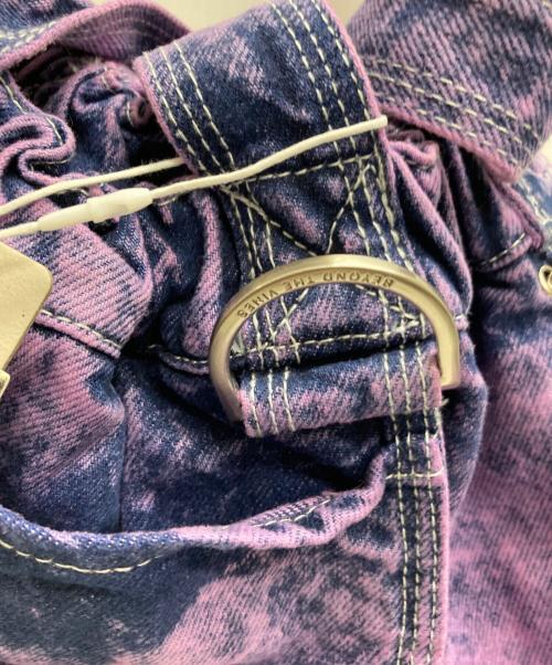 BEYOND THE VINES（ビヨンド ザ バインズ）beyond the vines (ビヨンド ザ バインズ) Denim XS Dumpling Bag パープル 未使用品の古着・服飾アイテム