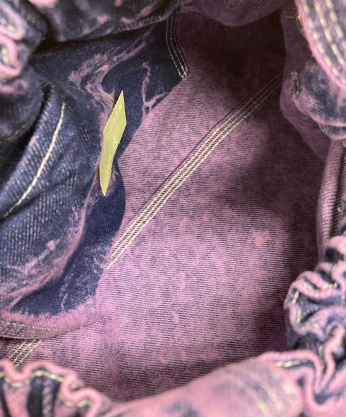 BEYOND THE VINES（ビヨンド ザ バインズ）beyond the vines (ビヨンド ザ バインズ) Denim XS Dumpling Bag パープル 未使用品の古着・服飾アイテム
