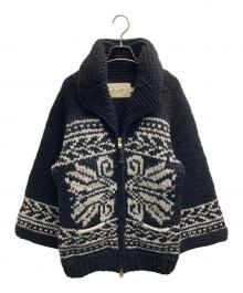 edit & co.（エディットアンドコー）の古着「カウチンニット」｜ブラック