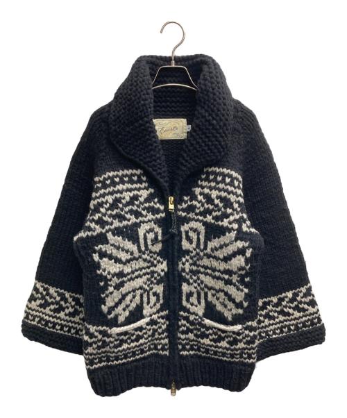 edit & co.（エディットアンドコー）edit & co. (エディットアンドコー) カウチンニット ブラック サイズ:Sの古着・服飾アイテム