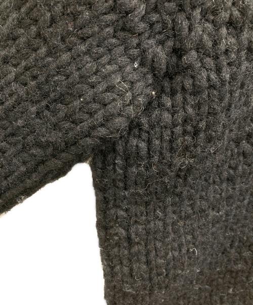 edit & co.（エディットアンドコー）edit & co. (エディットアンドコー) カウチンニット ブラック サイズ:Sの古着・服飾アイテム