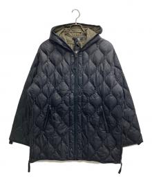 TAION（タイオン）の古着「MILITARY W-ZIP HOOD DOWN JKT（ミリタリー　ダブルジップ　フッド　ダウン　ジャケット）」｜ブラック