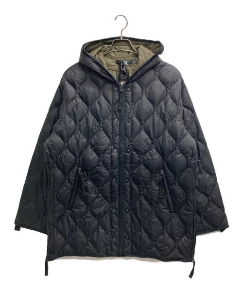 TAION（タイオン）TAION (タイオン) MILITARY W-ZIP HOOD DOWN JKT（ミリタリー　ダブルジップ　フッド　ダウン　ジャケット） ブラック サイズ:Mの古着・服飾アイテム