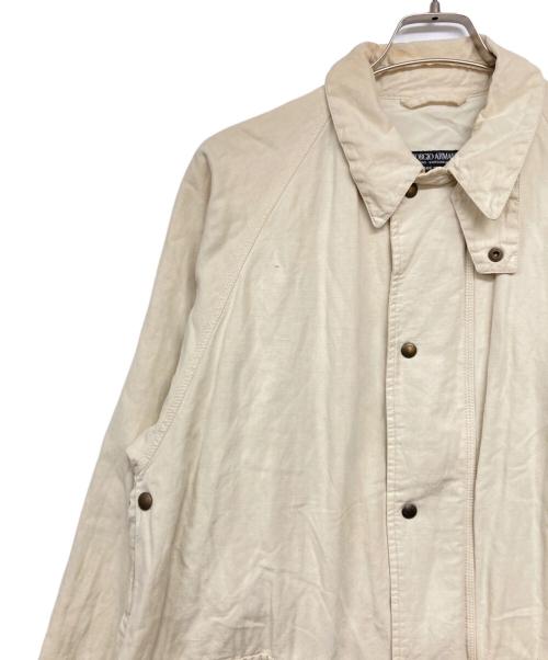 GIORGIO ARMANI（ジョルジョアルマーニ）GIORGIO ARMANI (ジョルジョアルマーニ) 80’sワークジャケット アイボリー サイズ:46の古着・服飾アイテム