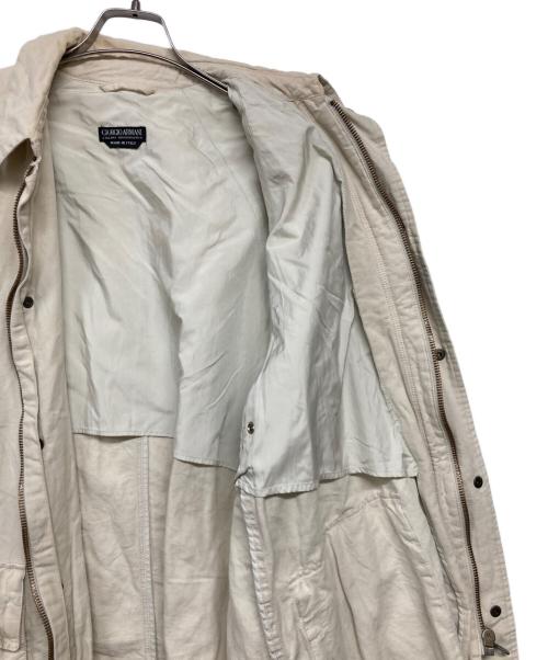 GIORGIO ARMANI（ジョルジョアルマーニ）GIORGIO ARMANI (ジョルジョアルマーニ) 80’sワークジャケット アイボリー サイズ:46の古着・服飾アイテム