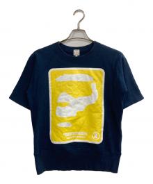A BATHING APE（ア ベイシング エイプ）の古着「ハーフスリーブスウェット」｜ネイビー