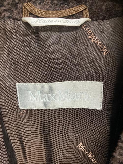 MaxMara（マックスマーラ）MaxMara (マックスマーラ) アルパカ混ロングコート ブラウン サイズ:40の古着・服飾アイテム